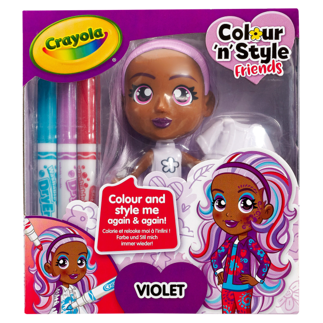 Товари для малювання -  Набір для творчості Crayola Colour n Style Віолетта (918939.005)