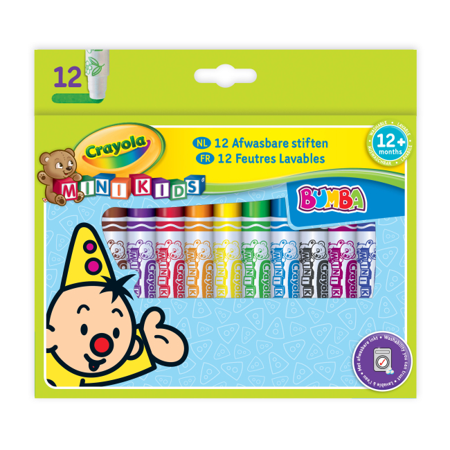 Канцтовари - Набір фломастерів Crayola Mini kids Мої перші фломастери 12 шт (256257.112)