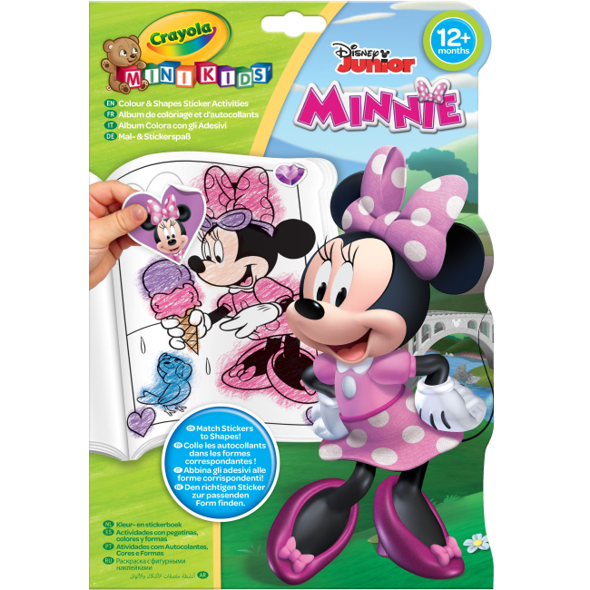 Товары для рисования - Раскраска Crayola Mini Kids Minnie Mouse со стикерами (256399.012)