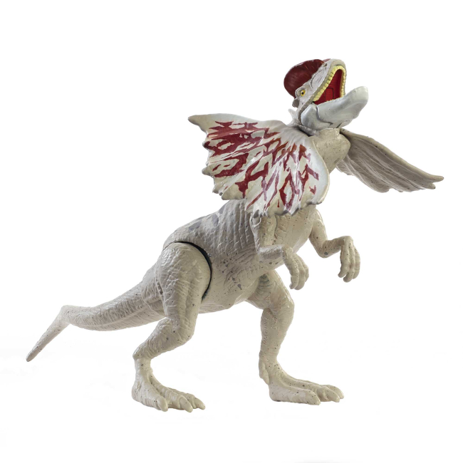 Фигурки животных - Игровая фигурка Jurassic world Защита от врагов Дилофозавр (GWN31/GWY30)