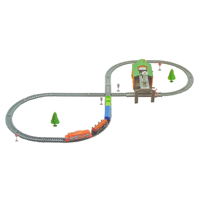 Железные дороги и поезда - Игровой набор Shantou Jinxing Железная дорога (8584)