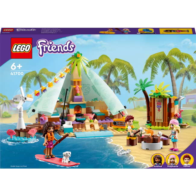 Конструкторы LEGO - Конструктор LEGO Friends Кэмпинг на пляже (41700)