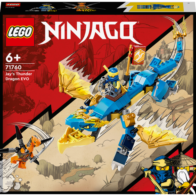 Конструктори LEGO - Конструктор LEGO Ninjago Дракон бурі Джея EVO (71760)