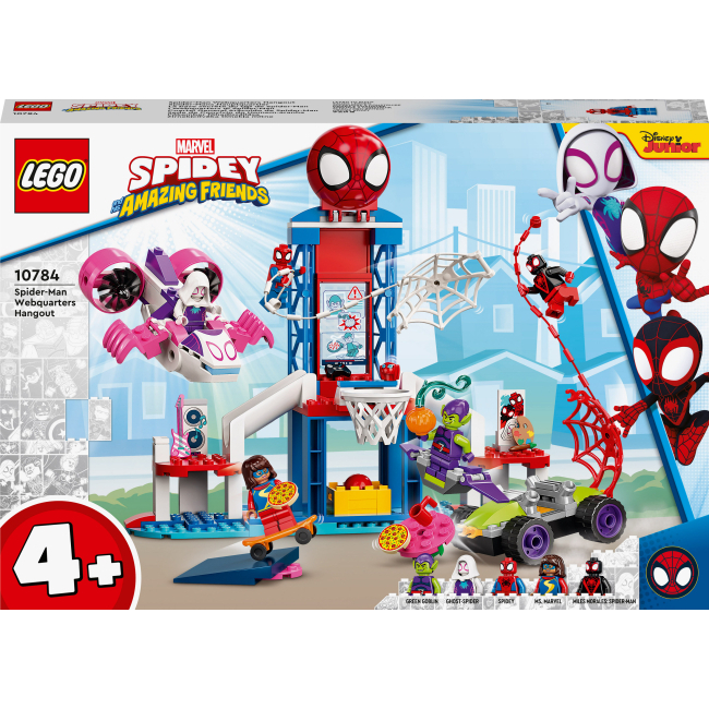 Конструктори LEGO - Конструктор LEGO Marvel Павук та його чудові друзі Вечірка у штабі Людини-Павука (10784)