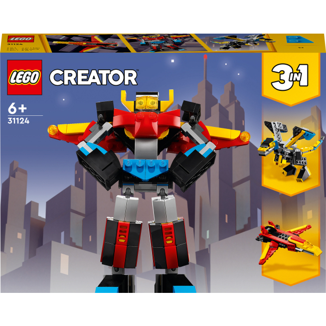 Конструктори LEGO - Конструктор LEGO Creator 3 v 1 Суперробот (31124)