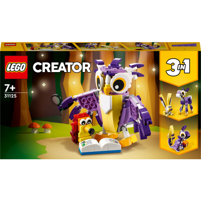 Конструктори LEGO - Конструктор LEGO Creator 3 v 1 Фантастичні лісові істоти (31125)