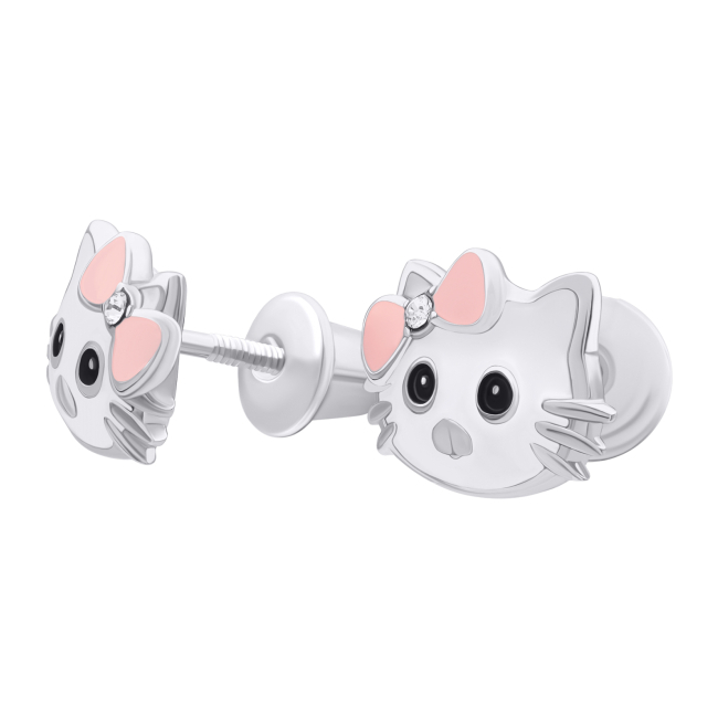 Сережки UmaUmi Pets Кіті-котик рожеві (0010000017052)