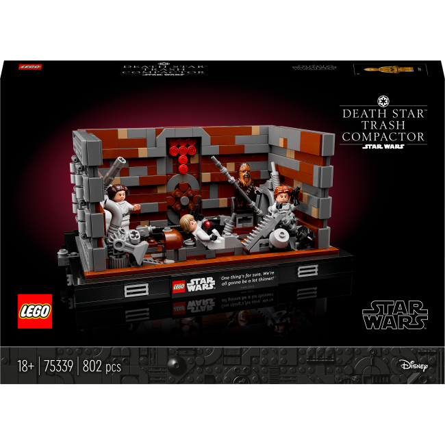 Конструктори LEGO - Конструктор LEGO Star Wars Діорама «Ущільнювач сміття на Зірці Смерті» (75339)