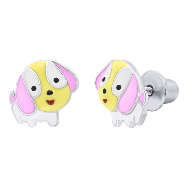 Сережки UmaUmi Pets Щенятко рожеві (2210000006072)
