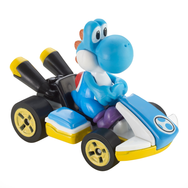 Автомоделі - Машинка Hot Wheels Mario kart Light-blue Йоші (GBG25/GBG35)