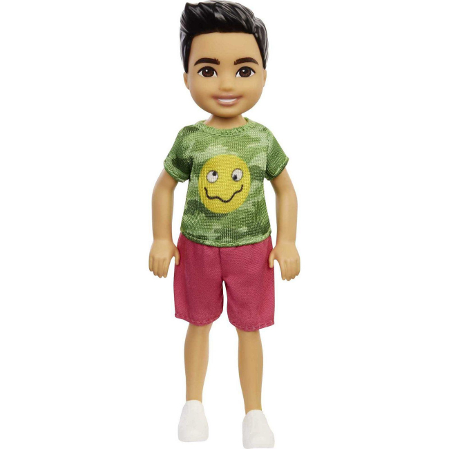 Ляльки - Лялька Barbie Челсі та друзі Хлопчик в футболці з смайлом (DWJ33/GXT37)