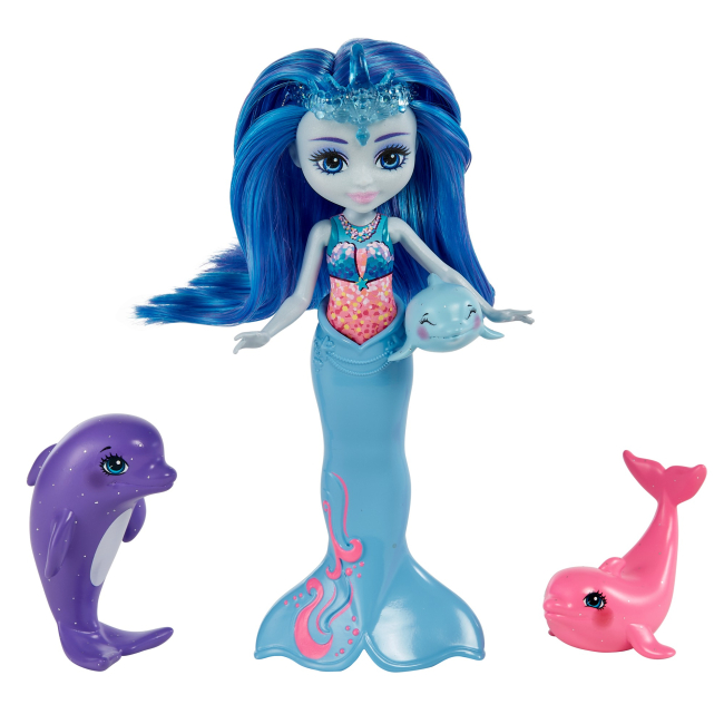 Куклы - Игровой набор Enchantimals Royal Семья дельфинов (HCF72)