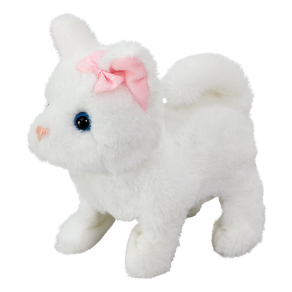 Мягкие животные - Интерактивная игрушка Addo Котенок белый (315-11144-B/2)