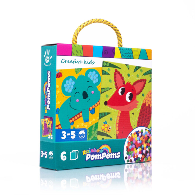 Набори для творчості - Набір для творчості Vladi Toys Rainbow pompoms Лисичка (VT4433-06)