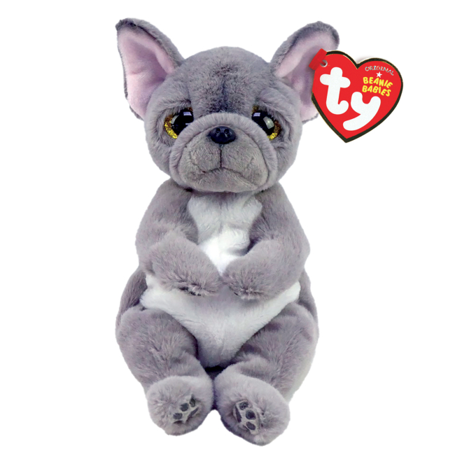 М'які тварини - М'яка іграшка TY Beanie babies Сірий пес Wilfred 20 см (40596)