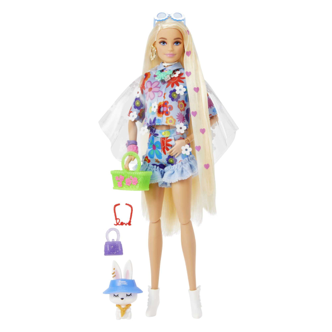 Ляльки - Лялька Barbie Extra у квітковому образі (HDJ45)