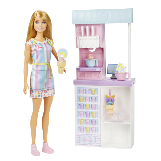 Куклы - Игровой набор Barbie You can be Магазин мороженого (HCN46)