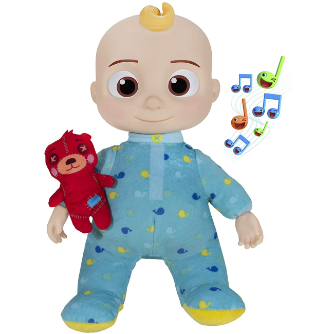 Персонажи мультфильмов - Мягкая игрушка CoComelon Roto Plush Bedtime Джей Джей (CMW0016)