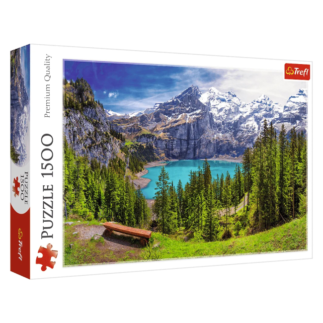Пазли - Пазл Trefl Озеро Ешинен Альпи Швейцарія 1500 елементів (26166)