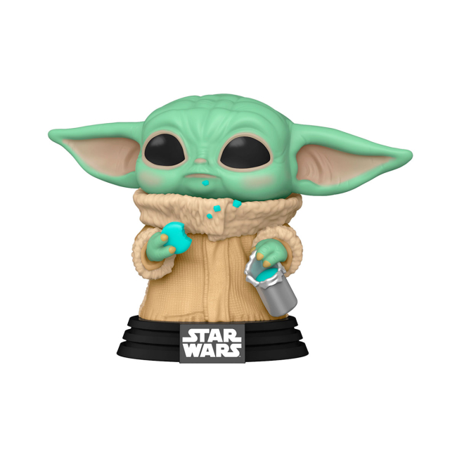 Фігурки персонажів - Фігурка Funko Pop Star Wars Мандалорець Малюк Ґроґу з печивом (54531)