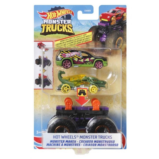 Транспорт и спецтехника - Набор Hot Wheels Monster Trucks Творец монстров (GWW13/HDV02)
