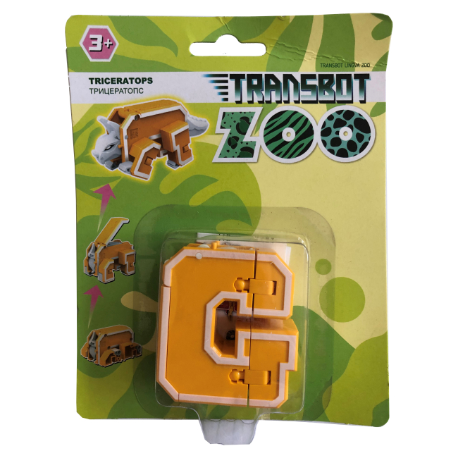 Трансформери - Іграшка-трансформер Transbot Lingva zoo Трицератопс (T15507/1/T15507/1-7)
