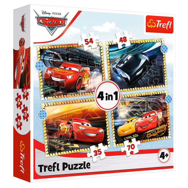 Пазли - Пазли Trefl На старт увага марш 4 в 1 (34608)