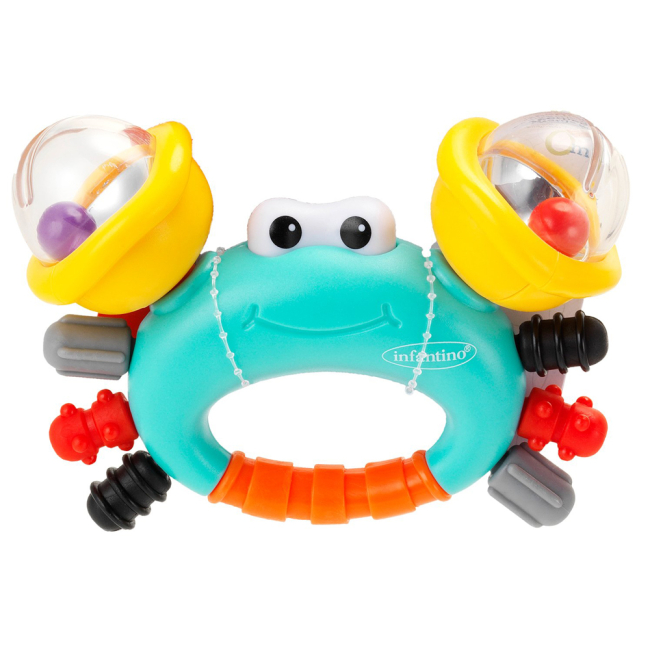 Брязкальця, прорізувачі - Брязкальце Infantino з прорізувачем Усміхнений крабик (316665)