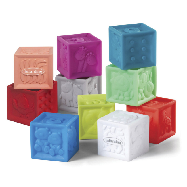 Розвивальні іграшки - Розвиваючі кубики Infantino Порахуй звірят (206711)