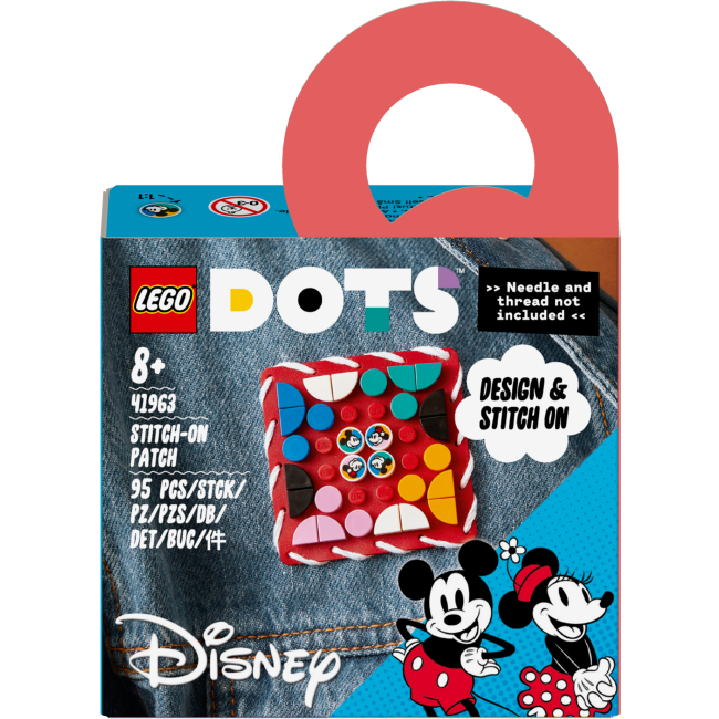 Наборы для творчества - Конструктор LEGO DOTs Нашивка Микки Маус и Минни Маус (41963)