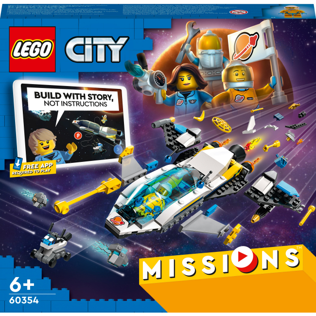 Конструкторы LEGO - Конструктор LEGO City Миссии исследования Марса на космическом корабле (60354)