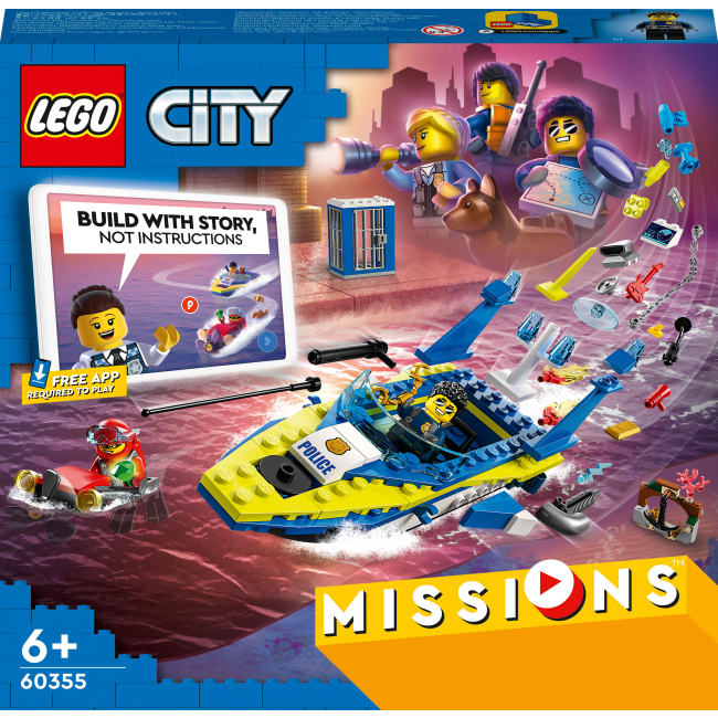 Конструкторы LEGO - Конструктор LEGO City Детективные миссии водной полиции (60355)