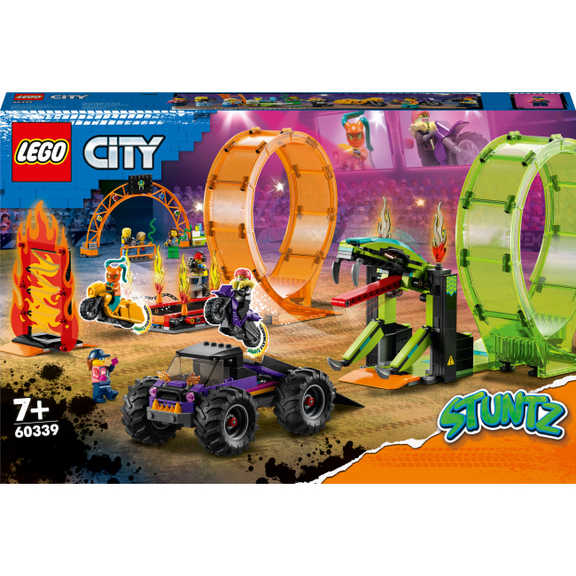 Конструкторы LEGO - Конструктор LEGO City Двойная петля каскадерской арены (60339)