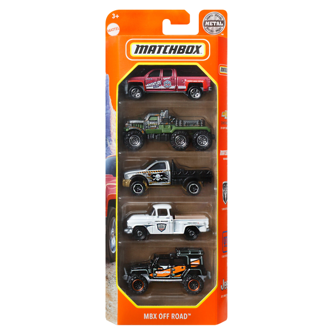 Автомоделі - Набір автомобілів Matchbox Mbx off road (С1817/HFH10)