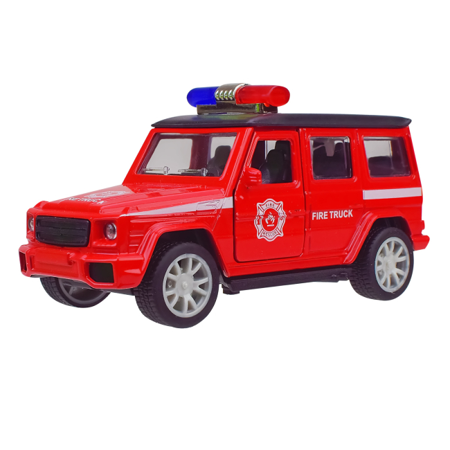 Транспорт и спецтехника - Автомодель Автопром Fire truck красная 1:32 (A3237/2)