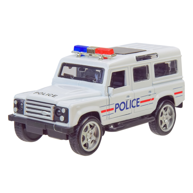 Транспорт і спецтехніка - Автомодель Автопром Поліцейський позашляховик білий (A3246/2)