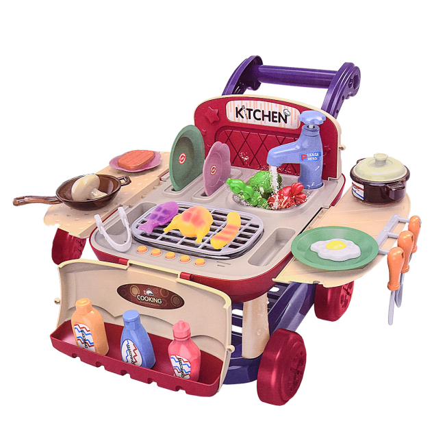 Дитячі кухні та побутова техніка - Іграшкова кухня Shantou Jinxing Kitchen cart (916)