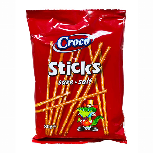 Солодощі - Соломка Сroco sticks солена 80 г (5941194000337)