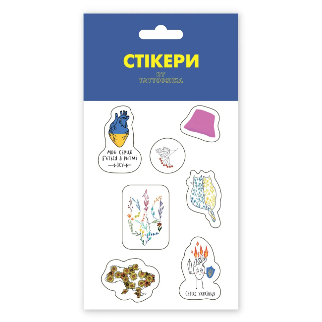 Наборы для творчества - Набор стикеров Tattooshka Цветущий герб (SB-05)