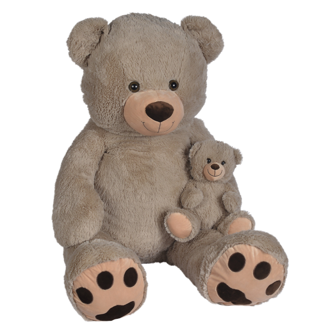 М'які тварини - М'яка іграшка Nicotoy Ведмежа з малюком 100 см (5810185)