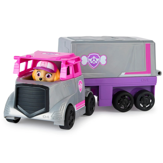Фігурки персонажів - ​Набір Paw Patrol Big truck Великий рятувальний автомобіль-трансформер з водієм Скай (SM17776/6189)