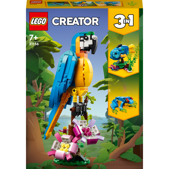 Конструктори LEGO - Конструктор LEGO Creator Екзотичний папуга (31136)