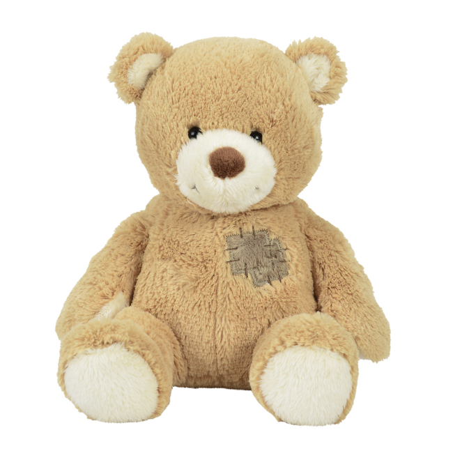 Мягкие животные - ​Мягкая игрушка Nicotoy Медвежонок с заплаткой темно-бежевый 25 см (5830718/3)