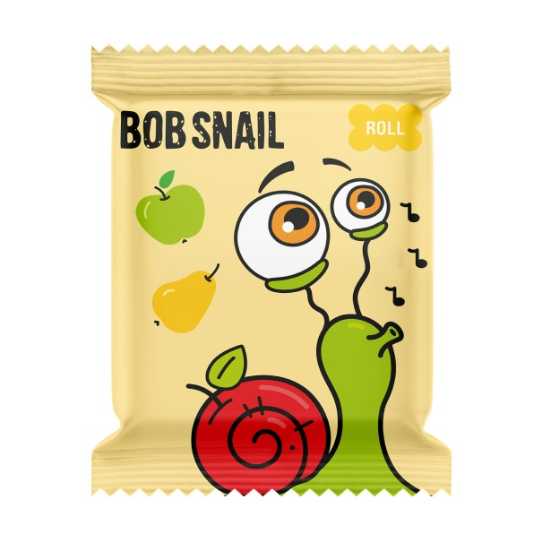 Солодощі - Натуральні цукерки Bob Snail Яблучно-грушеві (4820219344353)