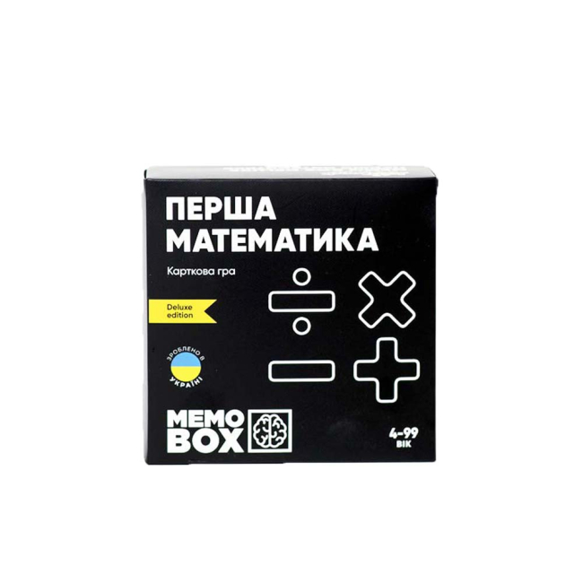 Настільні ігри - Настільна гра JoyBand MemoBox Delux Перша математика (MBD101)
