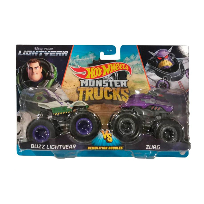 Автомодели - Игровой набор Hot Wheels Monster Trucks Buzz lightyear vs Zurg (FYJ64/HNX24)