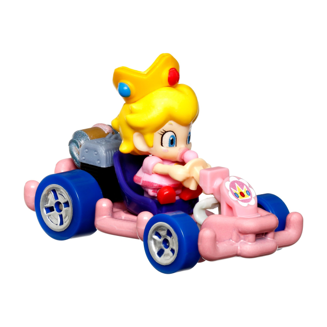 Автомоделі - Машинка ​Hot Wheels Mario kart Baby Peach (GBG25/HDB30)