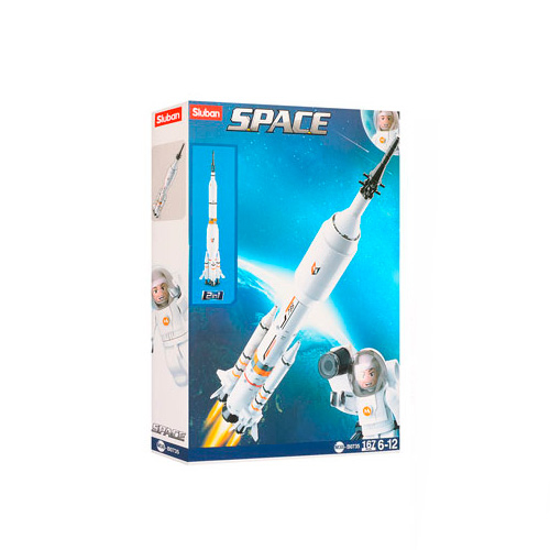 Конструкторы с уникальными деталями - Конструктор Sluban Space Космическая ракета 167 деталей (M38-B0735)