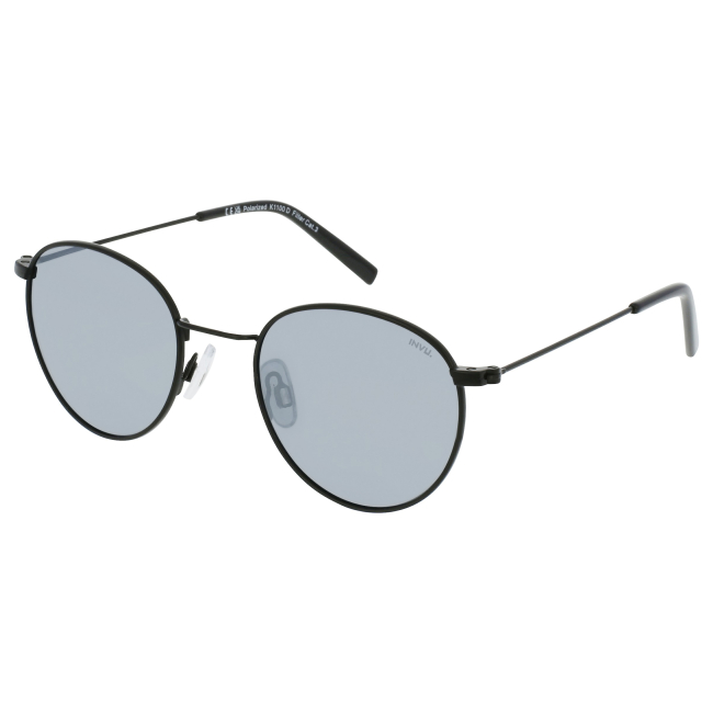 Сонцезахисні окуляри - Сонцезахисні окуляри INVU Kids Панто чорні (1100D_K)