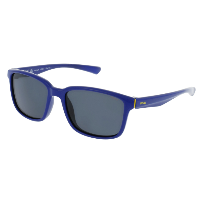 Сонцезахисні окуляри - ​Сонцезахисні окуляри INVU Kids Прямокутні сині (2200B_K)